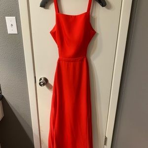 BCBG LONG RED GOWN/DRESS